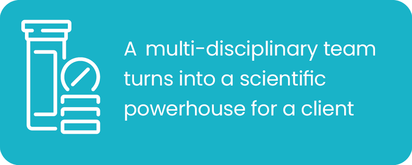 A multi-disciplinary team turns into a scientific powerhouse for a client