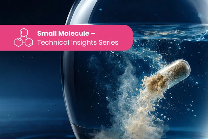 Capsule dissolving in a clear liquid